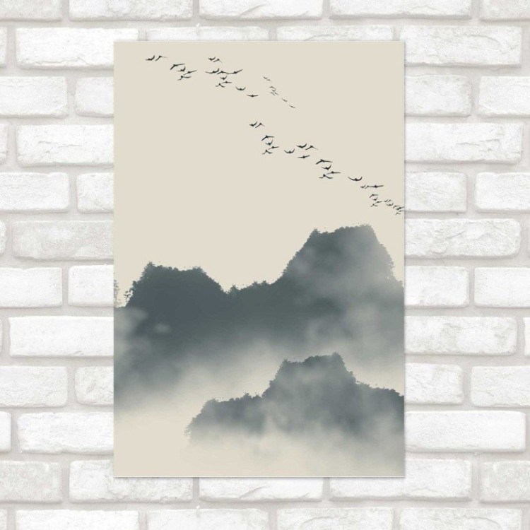 Poster Decorativo Paisagem Montanhas N014248
