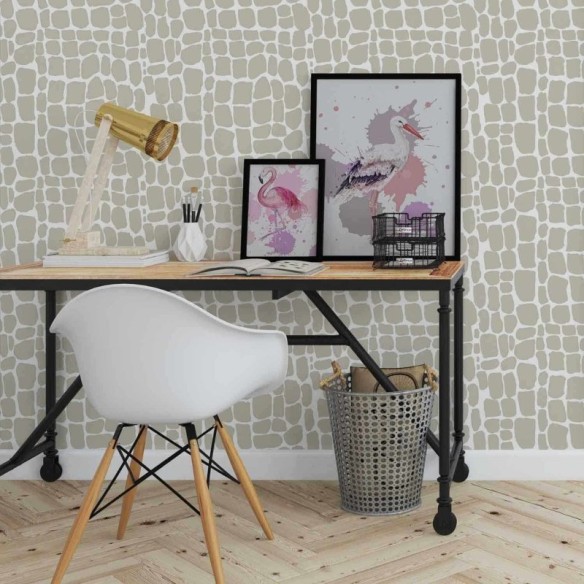 Papel de Parede Adesivo Animal Print Crocodilo 547139083