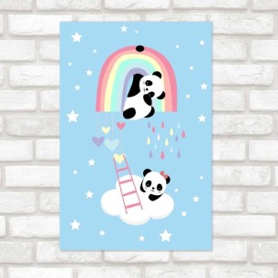 Poster Decorativo Pandas No...