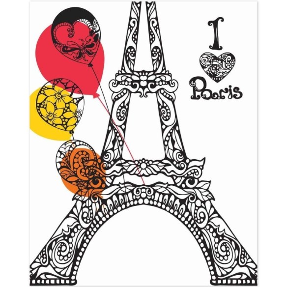 Poster Decorativo paris balões PA094
