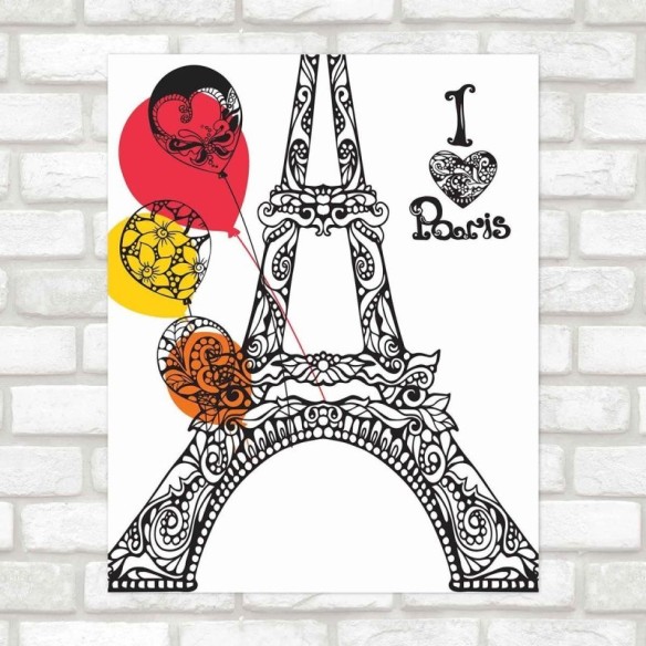 Poster Decorativo paris balões PA094