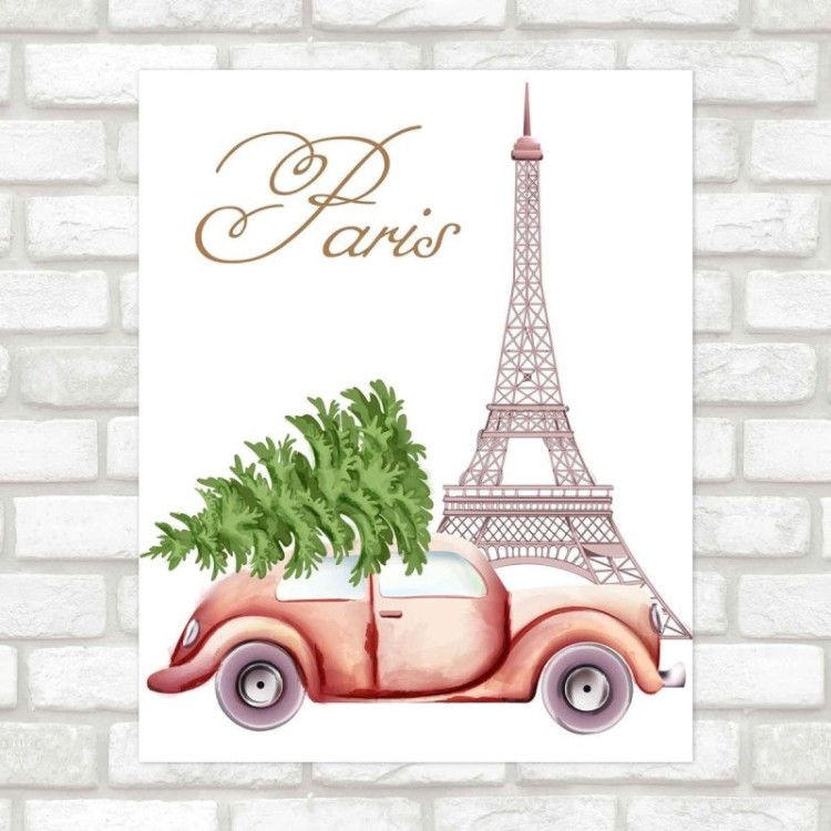 Poster Decorativo Paris fusca PA015