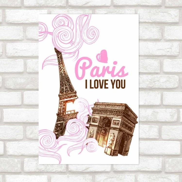 Poster Decorativo Paris I Love You N09229