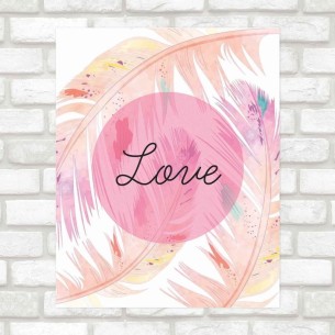 Poster Decorativo Pena love...