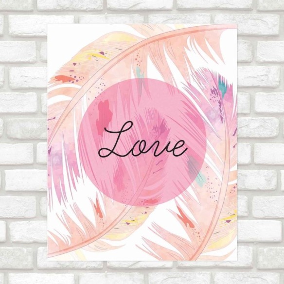 Poster Decorativo Pena love PA0114
