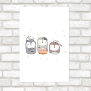 Poster Decorativo Pinguins...
