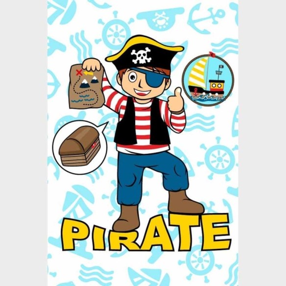 Poster Decorativo Pirata Infantil N09243