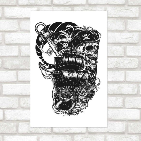 Poster Decorativo Pirate Skull N014253