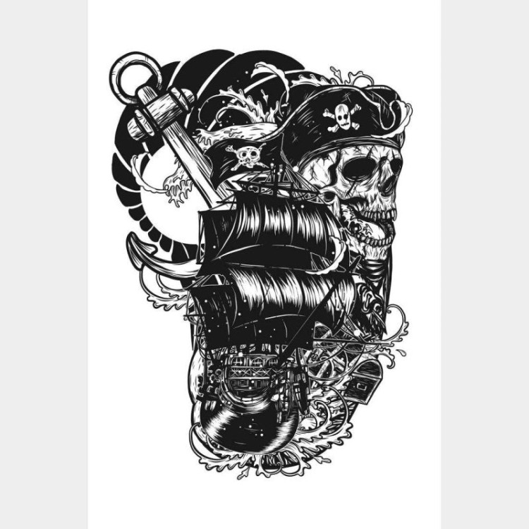 Poster Decorativo Pirate Skull N014253
