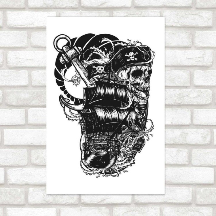 Poster Decorativo Pirate Skull N014253
