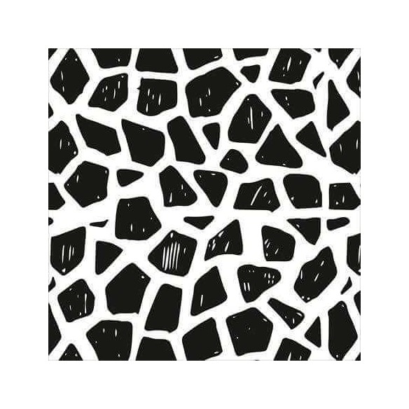 Papel de Parede Adesivo Animal Print Girafa Branco Preto 5196722831