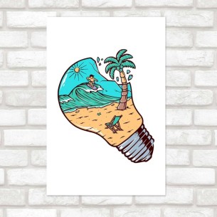 Poster Decorativo Praia...