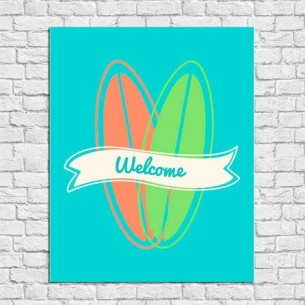 Poster Decorativo Pranchas...
