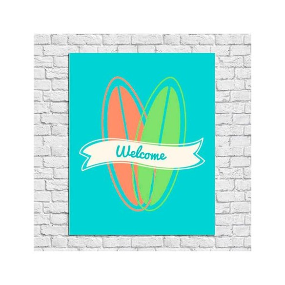 Poster Decorativo Pranchas de Surf 070712