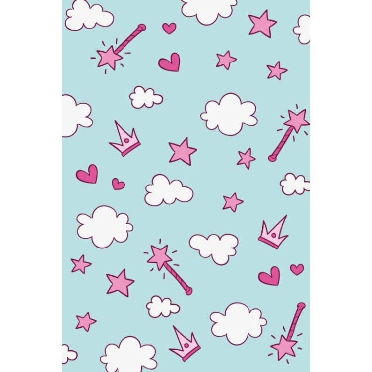 Poster Decorativo Princesa Rosa e Azul N07260