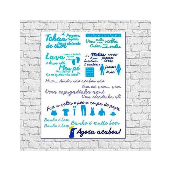 Poster Decorativo Ratinho banho