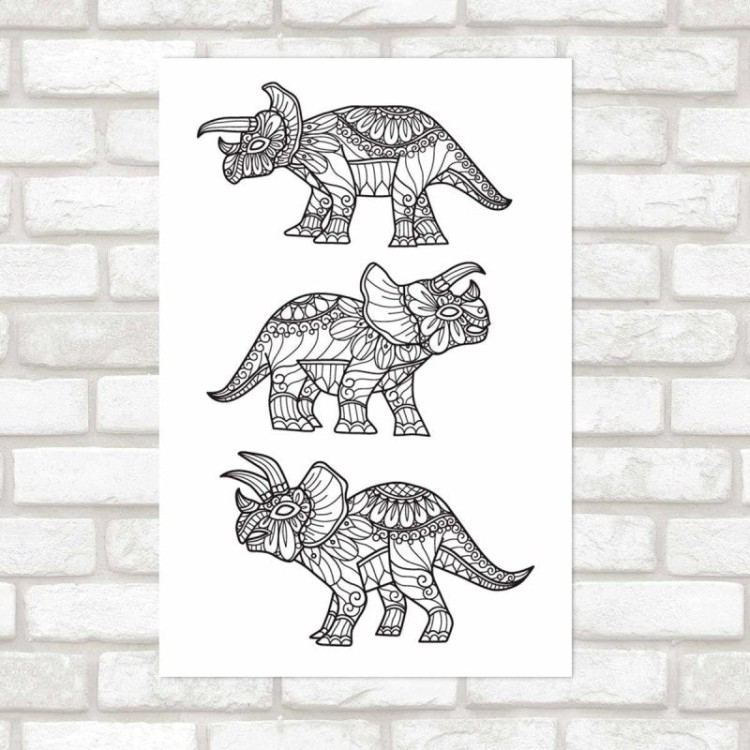 Poster Decorativo Rinocerontes Indianos N09267