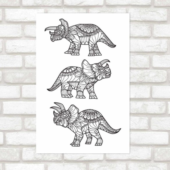 Poster Decorativo Rinocerontes Indianos N09267