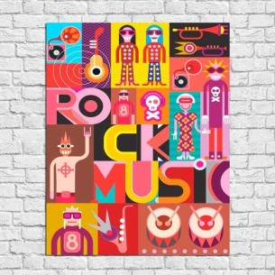 Poster Decorativo Rock...