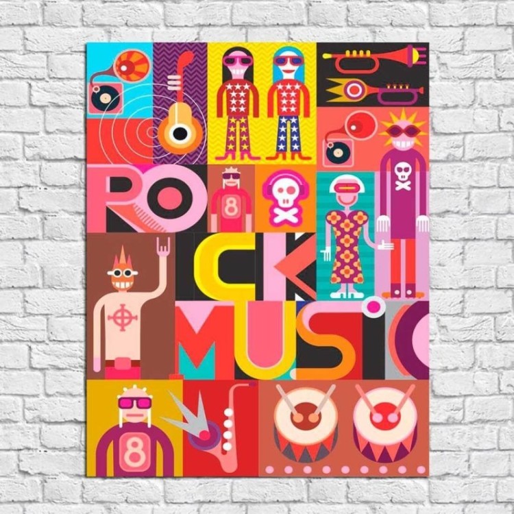 Poster Decorativo Rock Music 070731