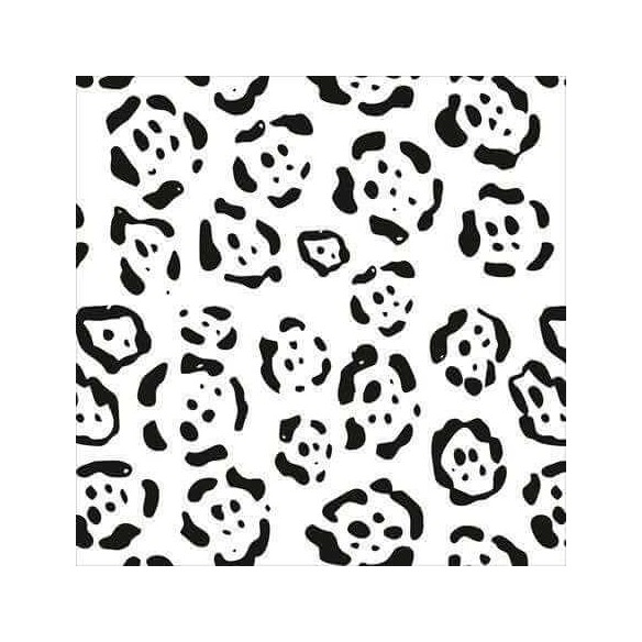 Papel de Parede Adesivo Animal Print Leopardo Branco e Preto 5196722833