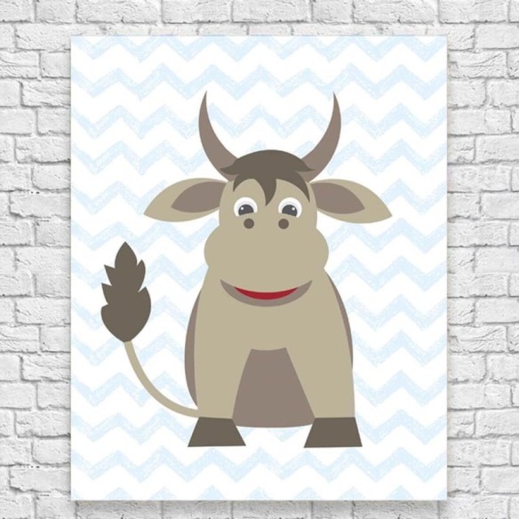Poster Decorativo Safári Bebê Menino 2026