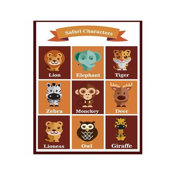 Poster Decorativo Safári Infantil  5025