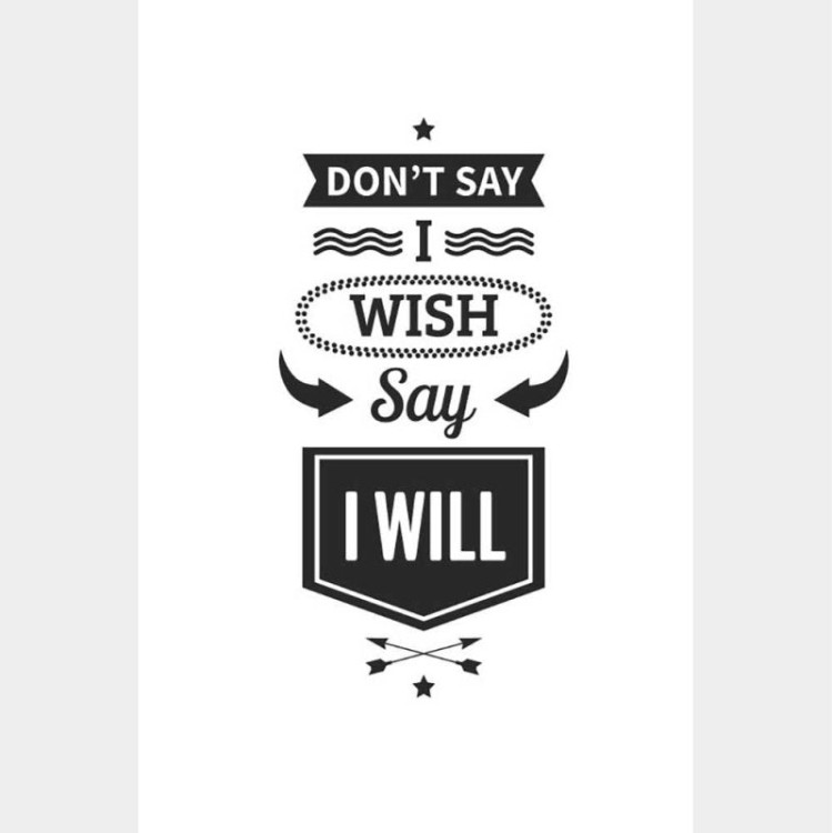 Poster Decorativo Say I Will - Eu vou! N08296