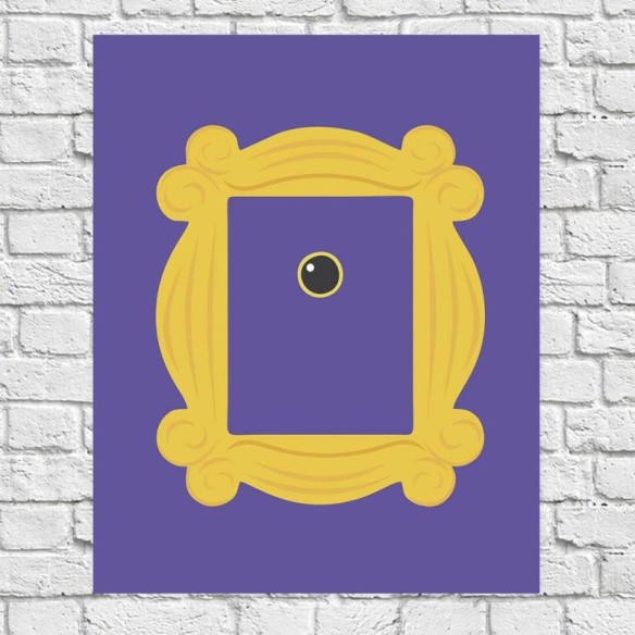 Poster Decorativo Série Moldura Amarela 54822