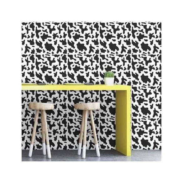 Papel de Parede Adesivo Animal Print Manchas Vaca 5196722834