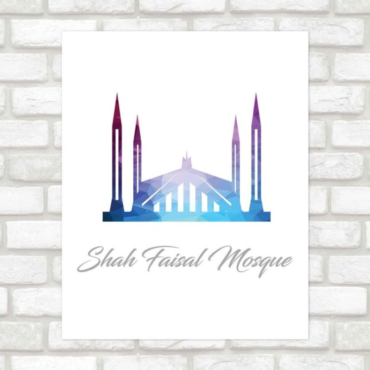 Poster Decorativo Shah faisal Mosque PA089