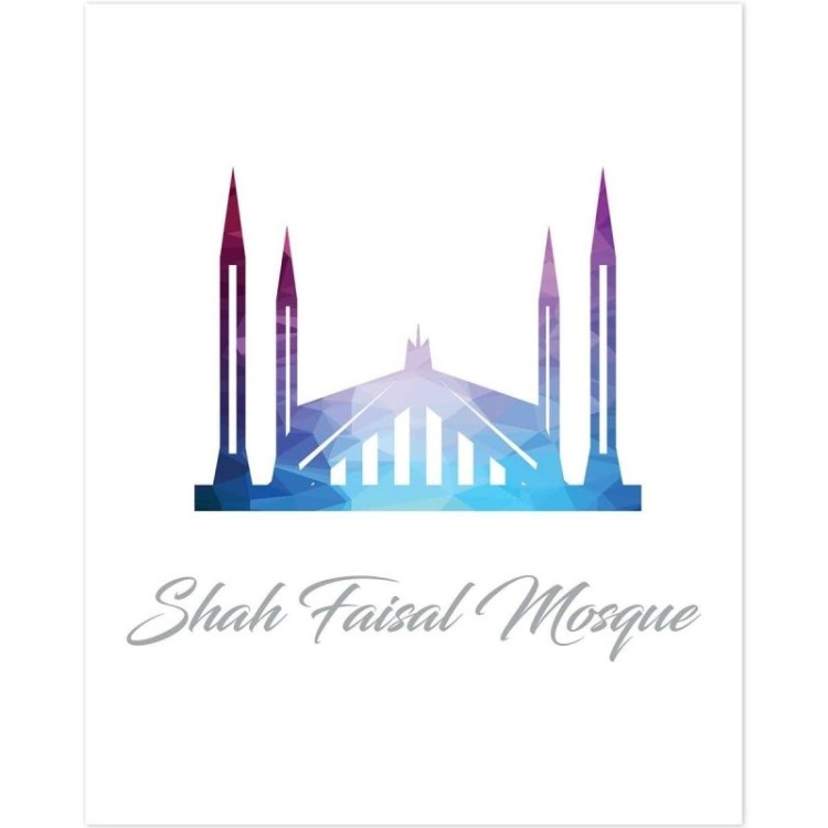 Poster Decorativo Shah faisal Mosque PA089