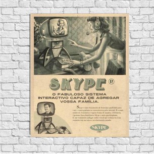 Poster Decorativo Skype...