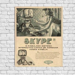 Poster Decorativo Skype...
