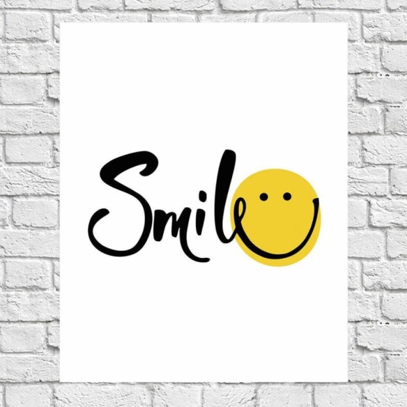 Poster Decorativo Smile Jovem 45268