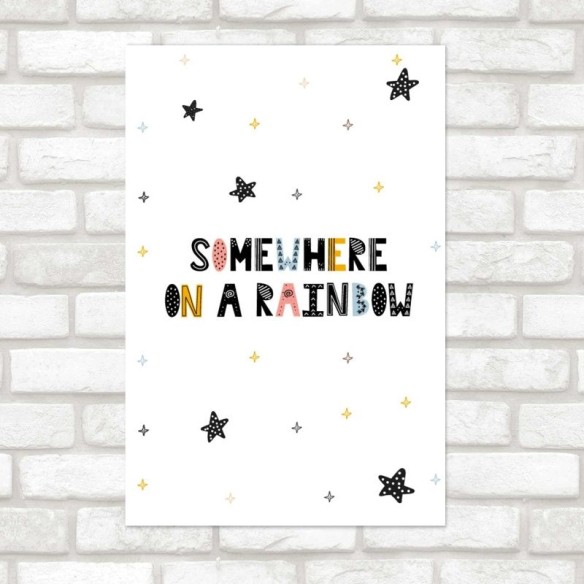 Poster Decorativo Somewhere on a Rainbow N08103