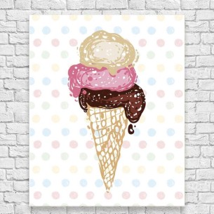 Poster Decorativo Sorvete...