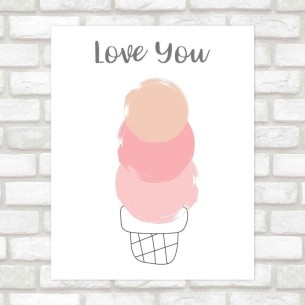 Poster Decorativo sorvete I...