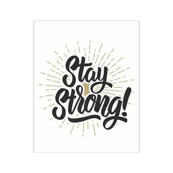 Poster Decorativo Stay Strong Jovem 56242