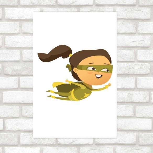 Poster Decorativo Super Heroína Asiática N08095