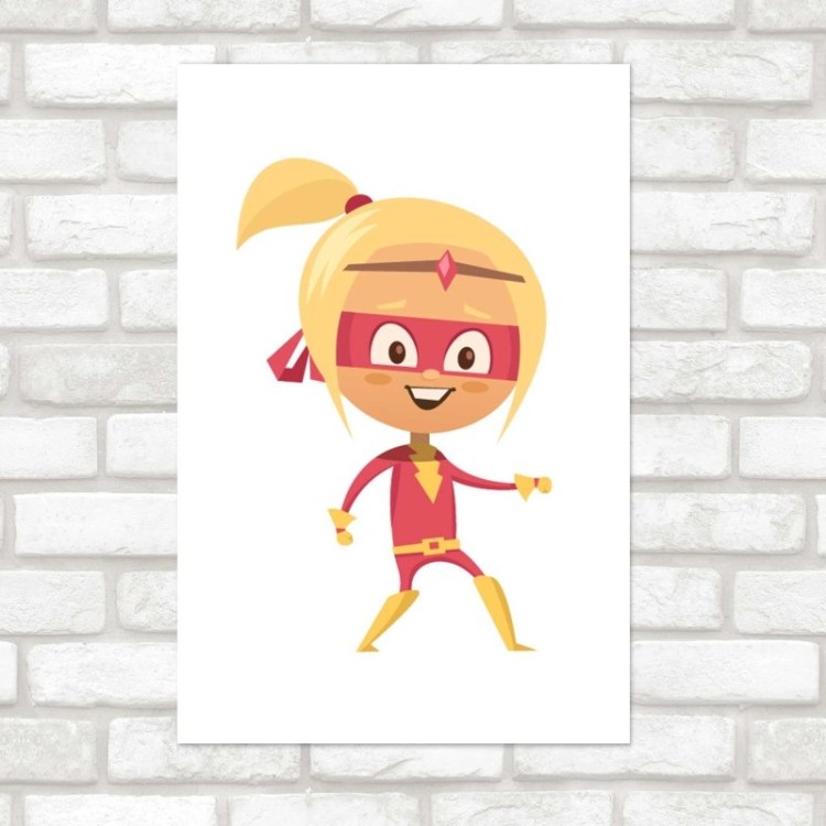 Poster Decorativo Super Heroína Loira N08093