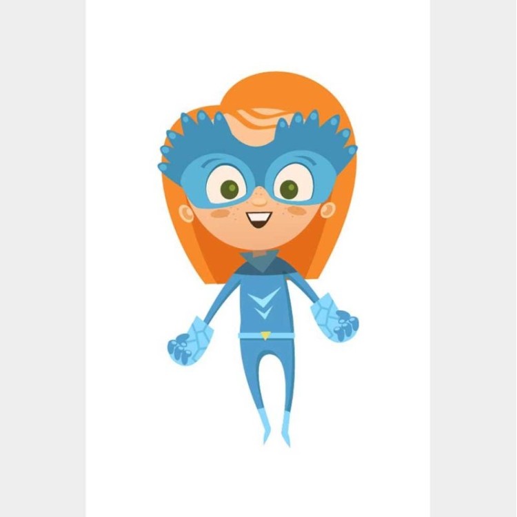 Poster Decorativo Super Heroína Ruiva N08084