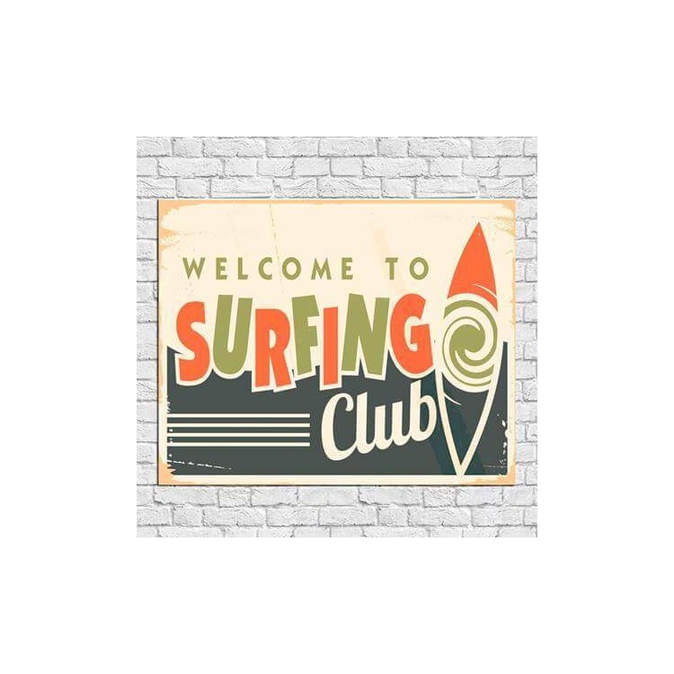 Poster Decorativo Surfing Club 040