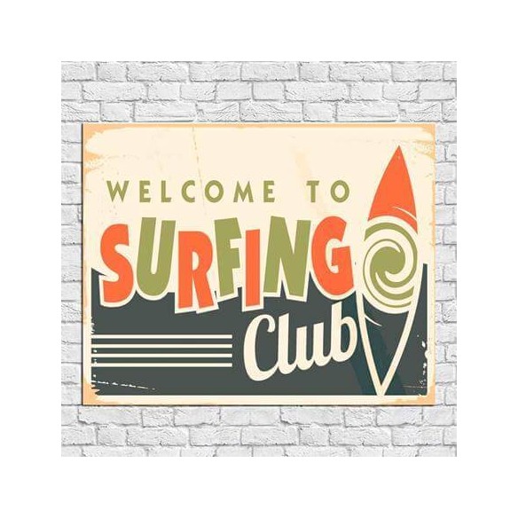 Poster Decorativo Surfing Club 040
