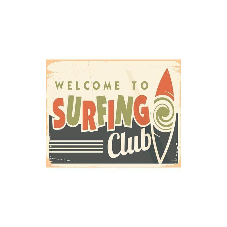 Poster Decorativo Surfing Club 040