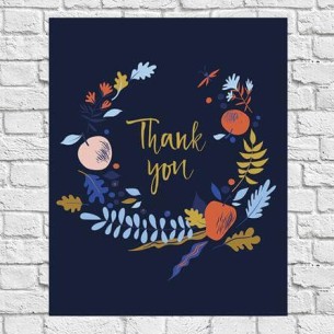Poster Decorativo Thank You...