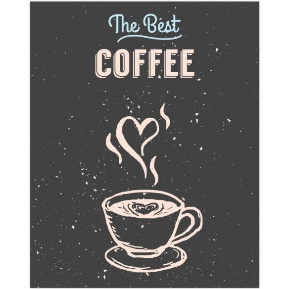 Poster Decorativo The Best Coffee PA0103
