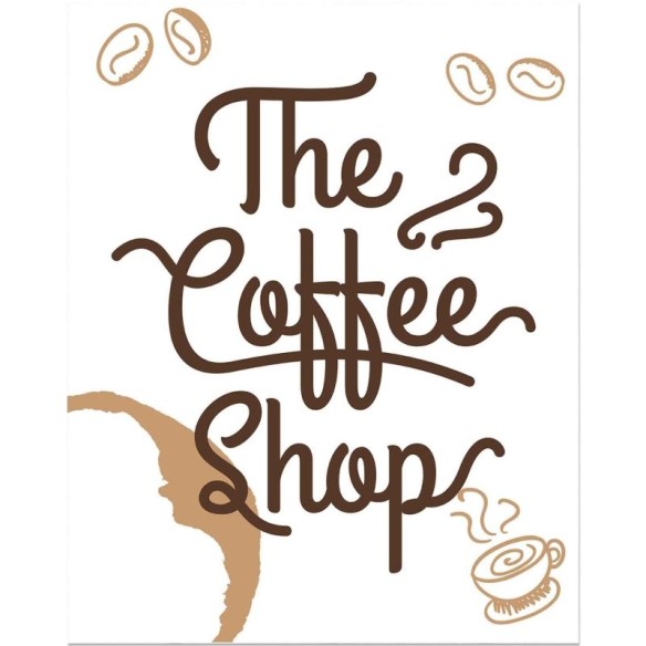 Poster Decorativo The Coffee Shop PA0102