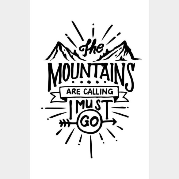 Poster Decorativo The Mountains Are Calling N019133