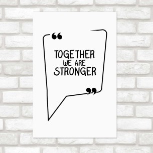 Poster Decorativo Together...